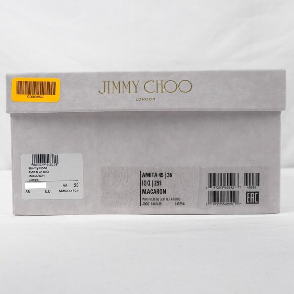 Jimmy Choo Amita 45 Slingback Pumps In Macaron Glitter - Picture 10 of 13